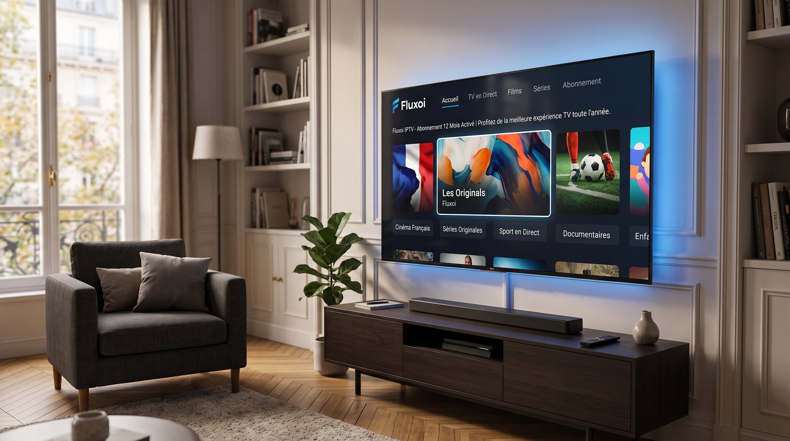 Abonnement IPTV 12 mois en France - Fluxoi