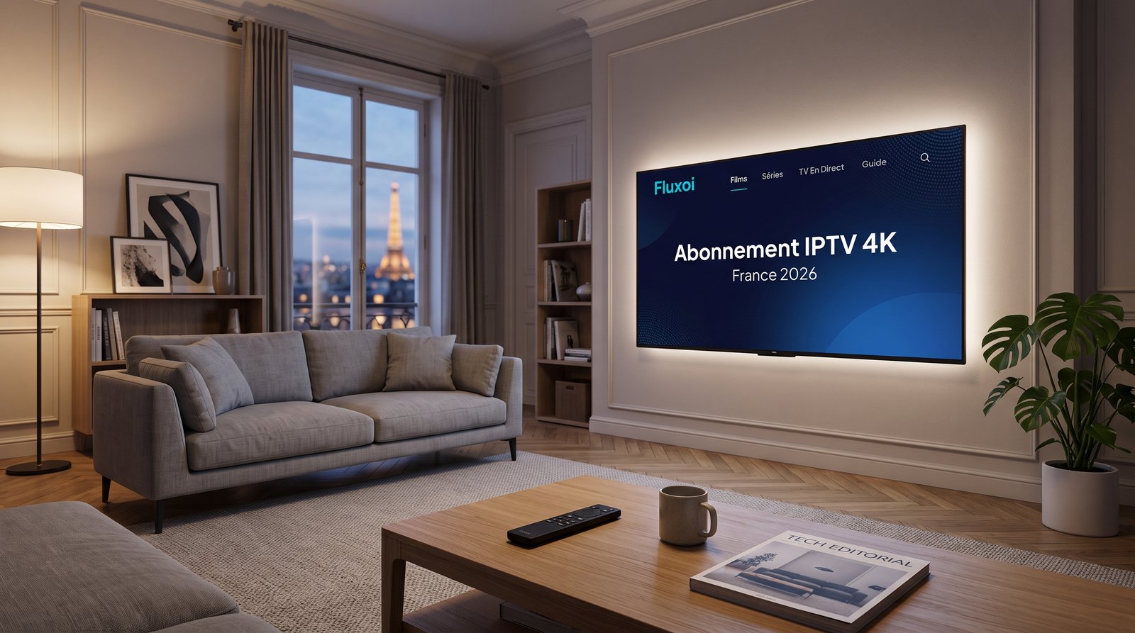 Abonnement IPTV 4K France 2026 - Fluxoi
