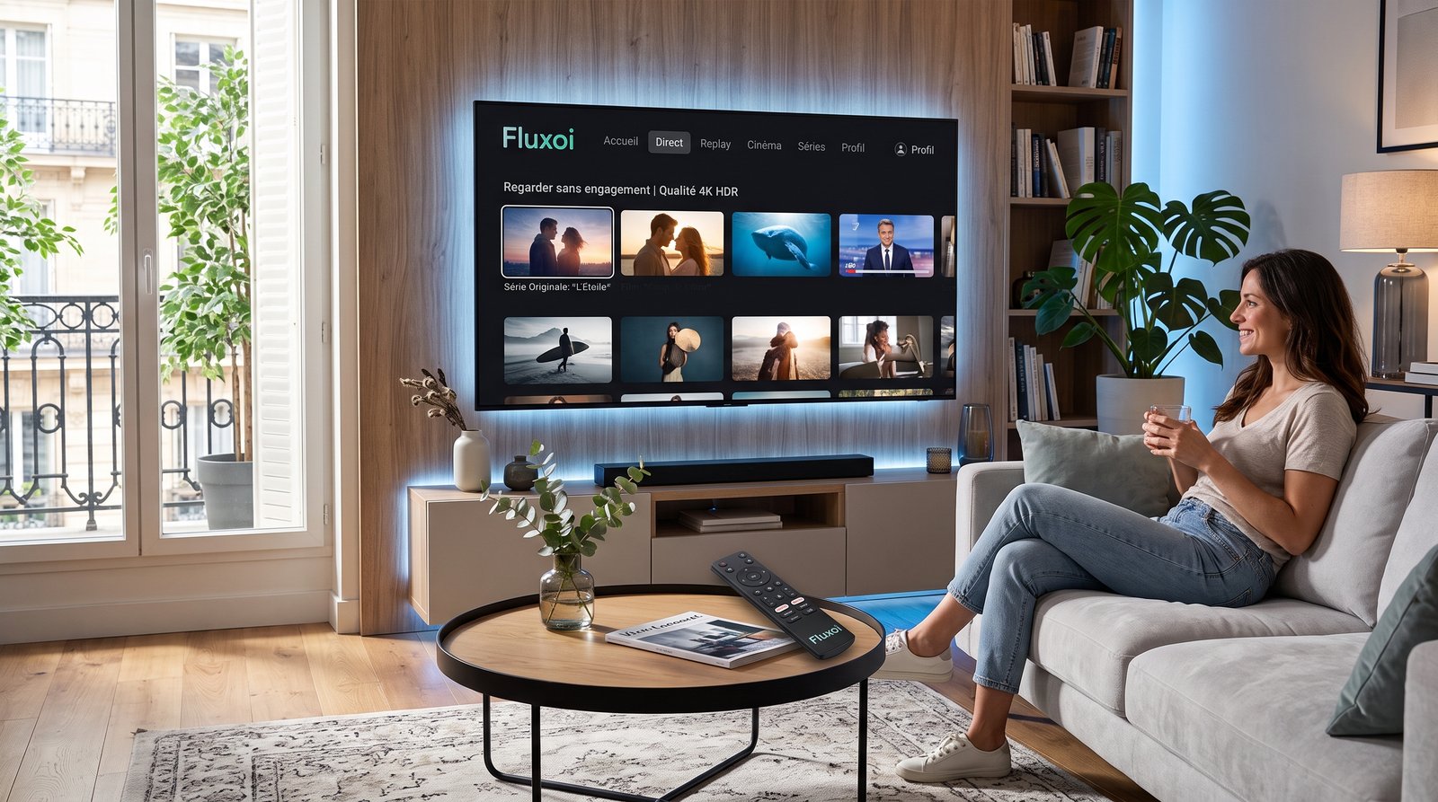 IPTV sans engagement en France 2026 - Fluxoi