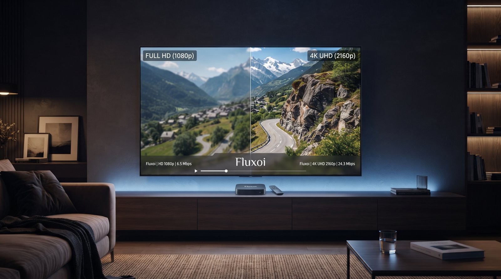 Streaming HD vs 4K en France - Fluxoi