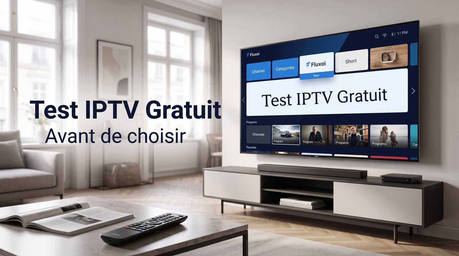 Test IPTV Gratuit en France - Fluxoi